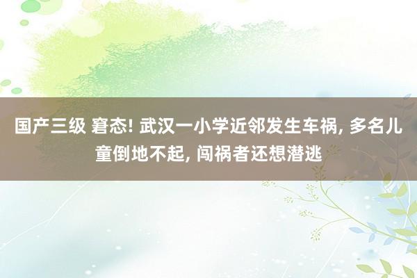 国产三级 窘态! 武汉一小学近邻发生车祸， 多名儿童倒地不起， 闯祸者还想潜逃