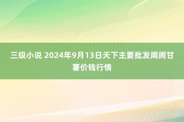 三级小说 2024年9月13日天下主要批发阛阓甘薯价钱行情