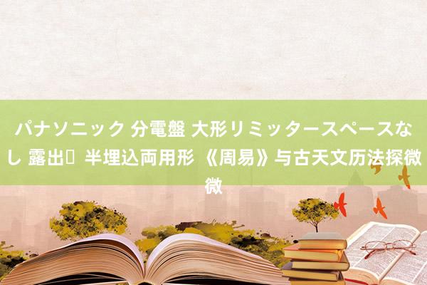 パナソニック 分電盤 大形リミッタースペースなし 露出・半埋込両用形 《周易》与古天文历法探微