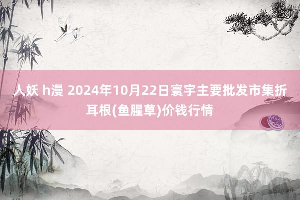 人妖 h漫 2024年10月22日寰宇主要批发市集折耳根(鱼腥草)价钱行情