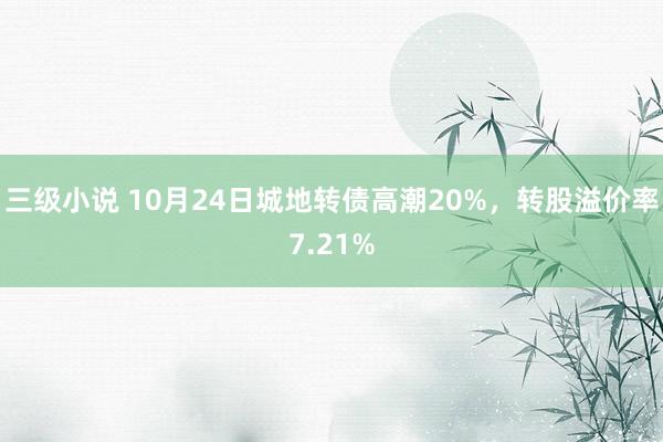 三级小说 10月24日城地转债高潮20%，转股溢价率7.21%