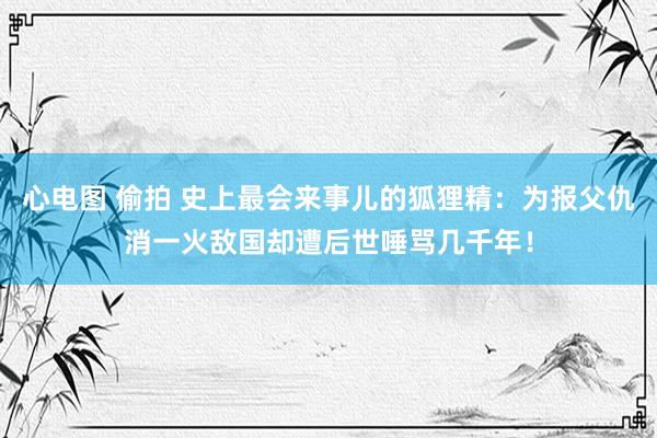 心电图 偷拍 史上最会来事儿的狐狸精：为报父仇消一火敌国却遭后世唾骂几千年！