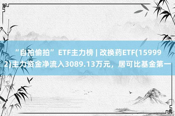 “自拍偷拍” ETF主力榜 | 改换药ETF(159992)主力资金净流入3089.13万元，居可比基金第一