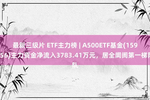 最新三级片 ETF主力榜 | A500ETF基金(159356)主力资金净流入3783.41万元，居全阛阓第一梯队