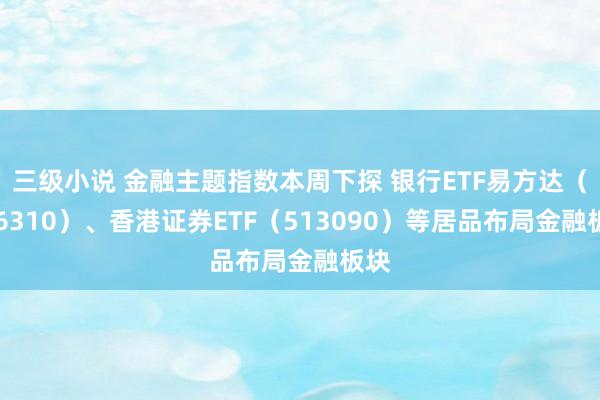 三级小说 金融主题指数本周下探 银行ETF易方达（516310）、香港证券ETF（513090）等居品布局金融板块