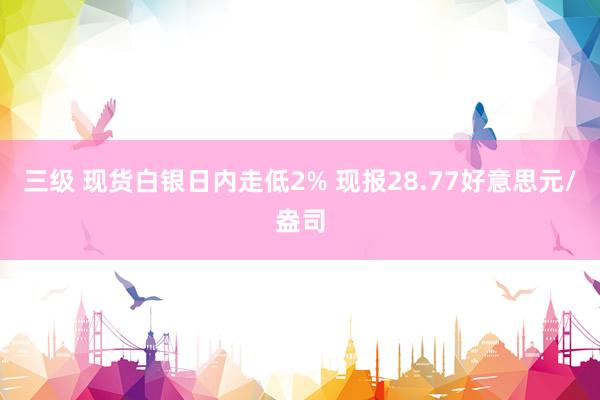 三级 现货白银日内走低2% 现报28.77好意思元/盎司