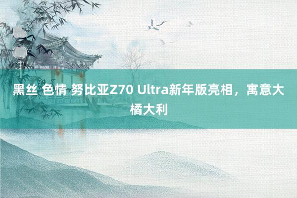 黑丝 色情 努比亚Z70 Ultra新年版亮相，寓意大橘大利