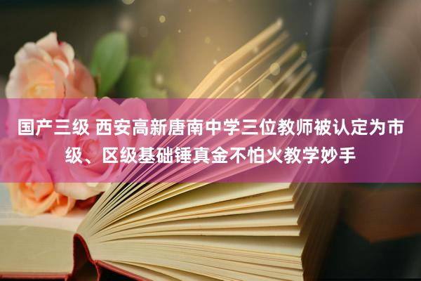 国产三级 西安高新唐南中学三位教师被认定为市级、区级基础锤真金不怕火教学妙手